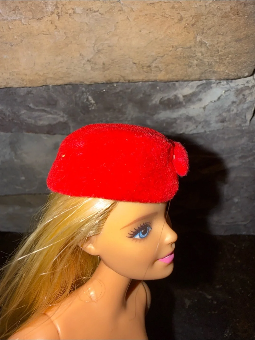 Barbie 60’s Vinatge red pill box hat